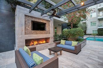 Outdoor Fireplace at Olympic by Windsor, CA, 90015